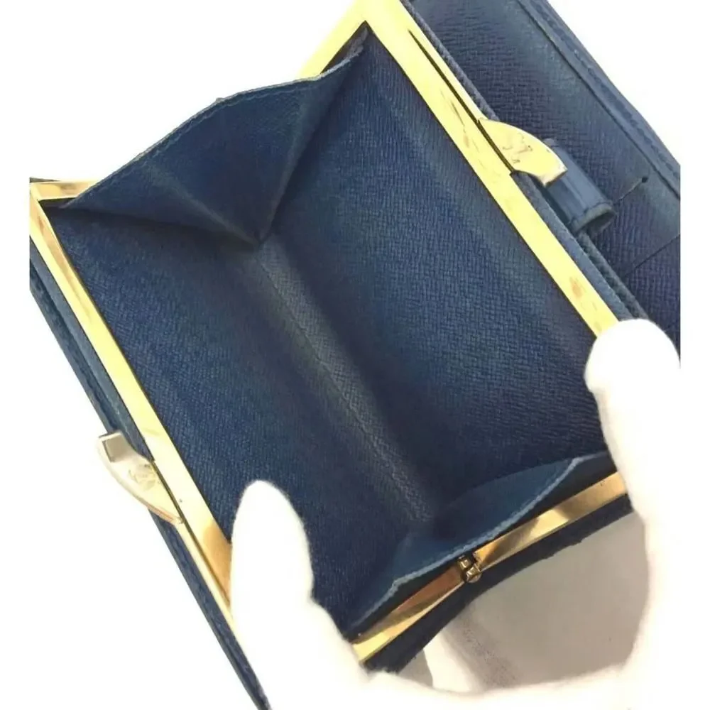 Authentic Louis Vuitton Epi Porte Viennois Leather Bifold Wallet /1K0180